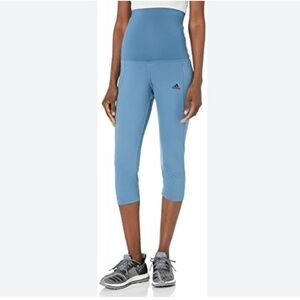 Adidas Size XL Maternity Women's 3/4 Sport Tights. New With Tags